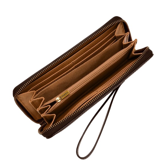 NWT Fossil Logan RFID Zip Wallet/Wristlet - Picture 3 of 5